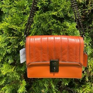 Coach HUTTON SHOULDER BAG WITH QUILTING